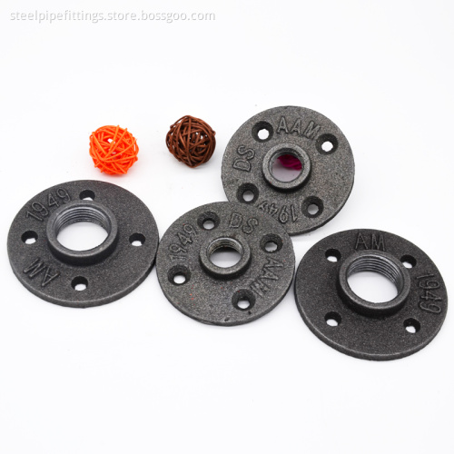 wall industrial malleable iron pipe fittings Floor flange